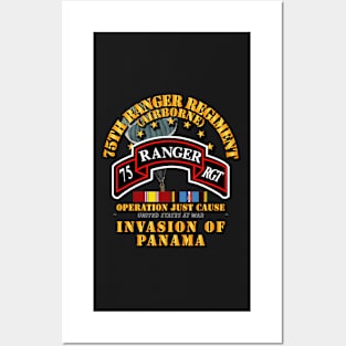 Just Cause - 75th Ranger Rgt  w Svc Ribbons Posters and Art